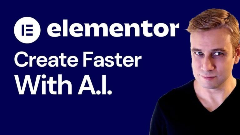 Learn how to use Elementor to build WordPress websites quickly and easily using AI technology in this tutorial.