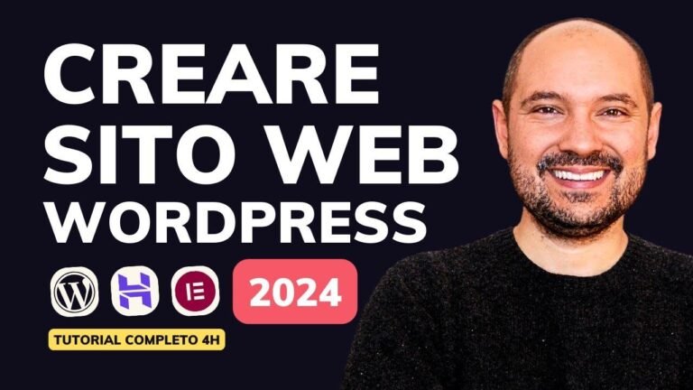 How to Create a Website with WordPress and Elementor • Italian Tutorial 2024