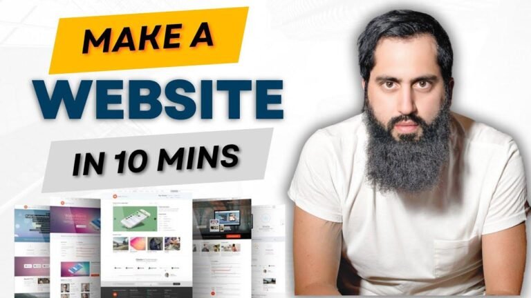 How to Create a Website in Just 10 Minutes in 2024 🙌