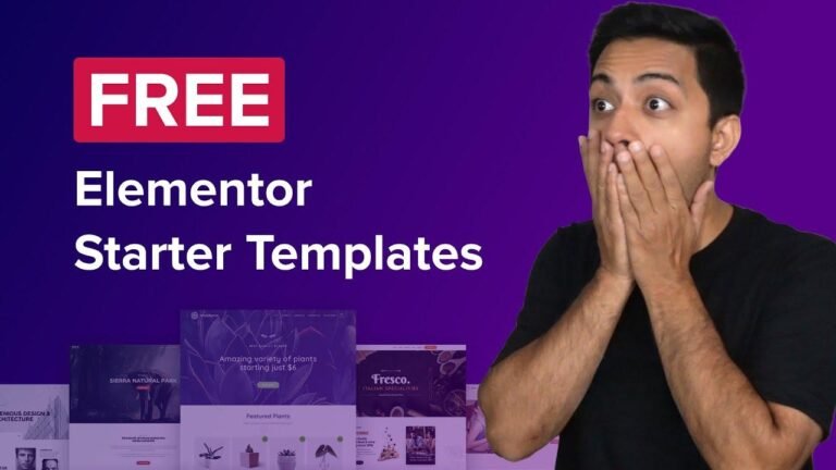 Get started with free templates to easily create Elementor websites with just a few clicks.