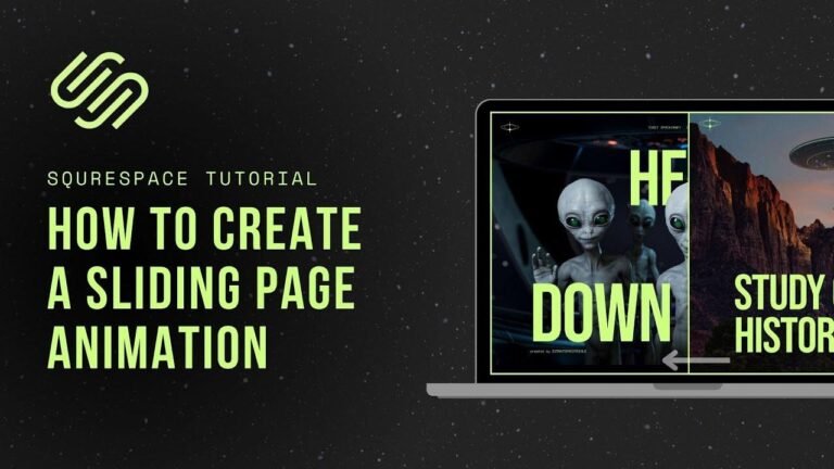 Tutorial on Creating Page Slide Animation for Squarespace Super Bowl Ad
