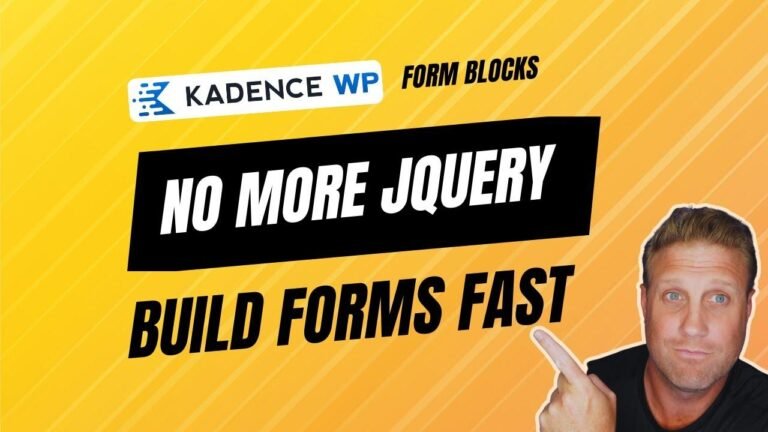 Start building your WordPress forms with Kadence Forms: a powerful form builder without the need for jQuery. Get started with our easy guide.