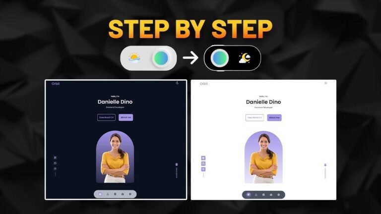 Creating a Personal Portfolio Website with Dark/Light Mode using WordPress & Elementor for Beginners in 2024