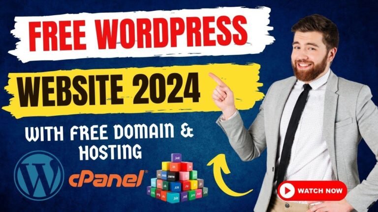 Get a free .com domain for 2024, including a free domain name and hosting for your WordPress blog website.