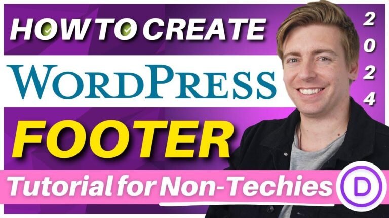 Create a Simple Footer for Your WordPress Site Using Divi Theme (Easy and Minimalist Footer Design!)