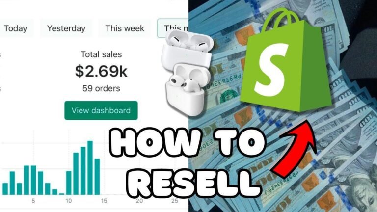 How to set up a Shopify store to resell Airpods | Step-by-step instructions for humans