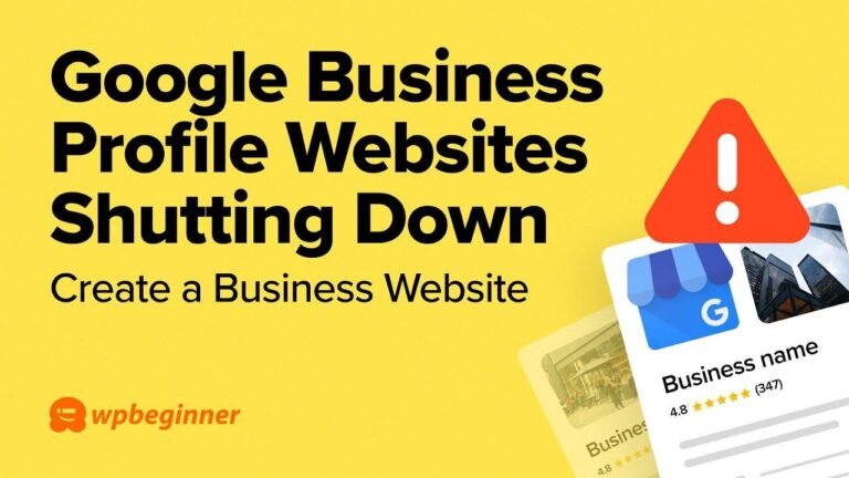 Google Business Profile websites are being shut down! Easily create a basic website for your business in no time.