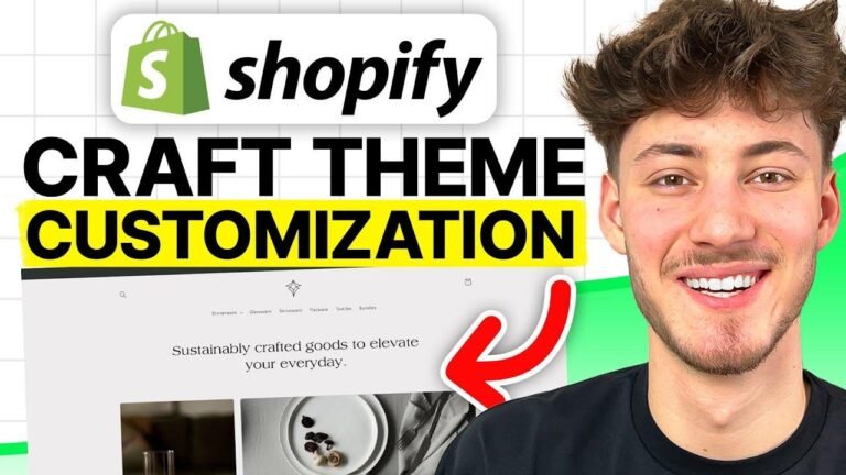 Customize Your Shopify Craft Theme with Ease – Beginner’s Tutorial for 2024