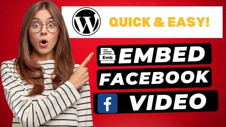 How To Easily Embed Facebook Videos in WordPress 2024 🔥 – (Quick & Simple!)