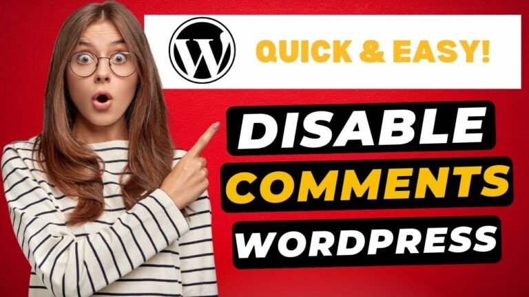 Quick and Easy Guide to Turning Off Comments in WordPress 2024 🔥
