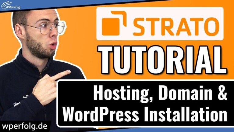 Create a domain, install WordPress, and encrypt with SSL on Strato WordPress Hosting (2024).