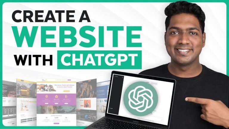 How to Build Your Entire Website with ChatGPT (No Coding Needed)