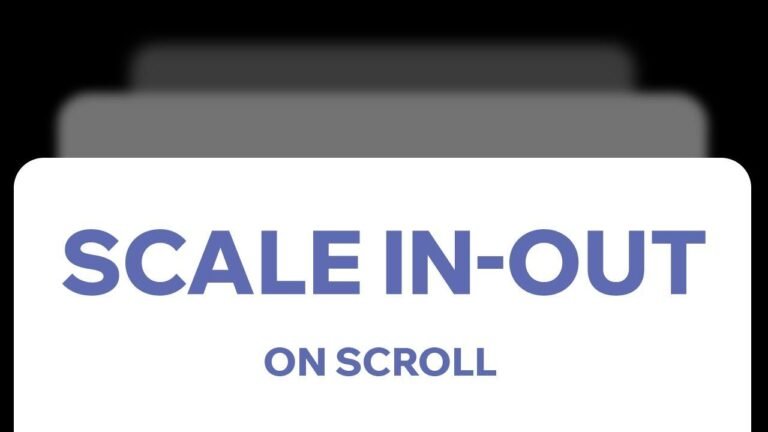 Title: Scroll Animation – Scale In and Out | Wix Studio