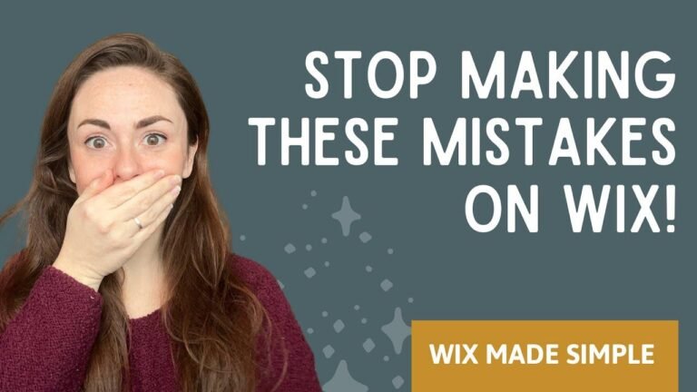 Avoid These Common Errors on Your Wix Site!