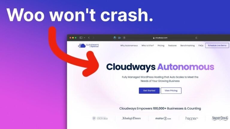Scale WordPress vertically with Cloudways’ autonomous hosting for improved performance and reliability.