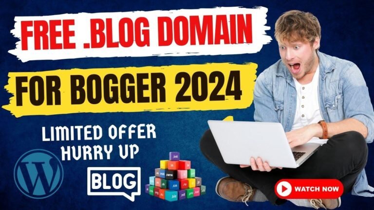 Get a free premium domain name for your blog, including free .com and .blog domains.