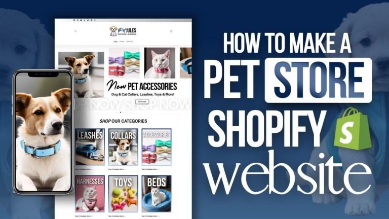 How to Create a Pet Shopify Website | Step-by-Step Shopify Homepage Tutorial 2023