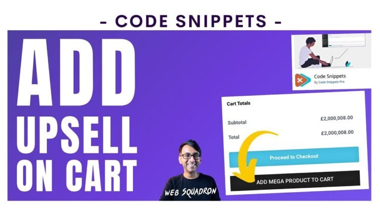 Upgrade Your WooCommerce Cart Code with Product Upsells – Easy Tutorial for Elementor WordPress