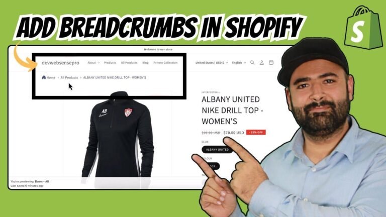 How to include breadcrumbs in Shopify for free without using an app – [2024]