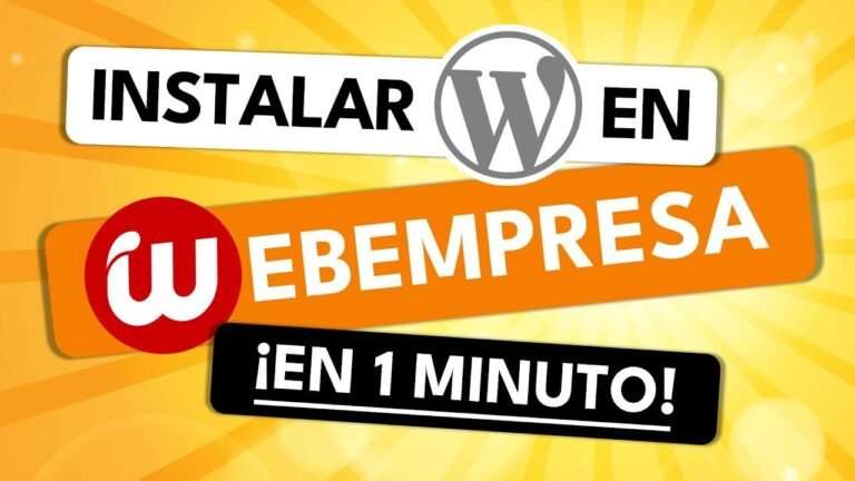 How to install WordPress on Webempresa hosting 🔥 Step-by-step guide 2024