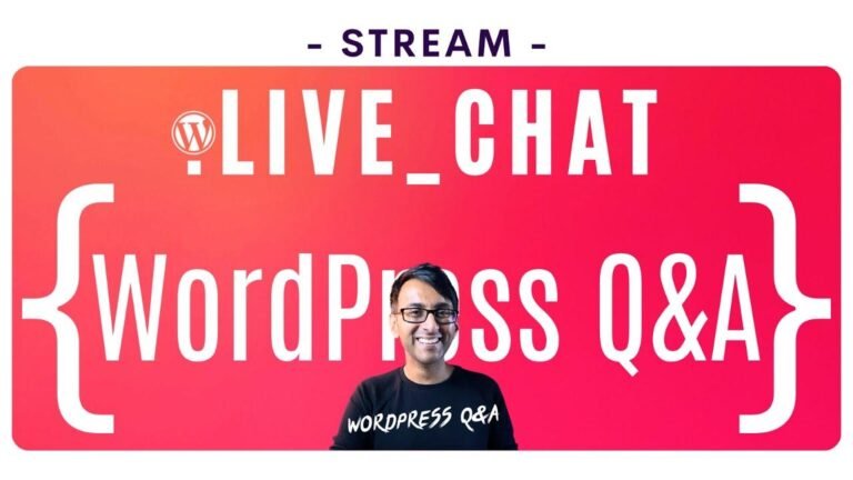 Live Chat Q&A for WordPress – Wednesday, February 21st, 2024