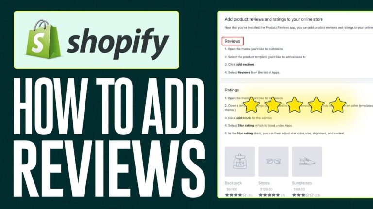 The Ultimate Guide to Adding Reviews on Your Shopify Store for Better SEO and User Engagement.