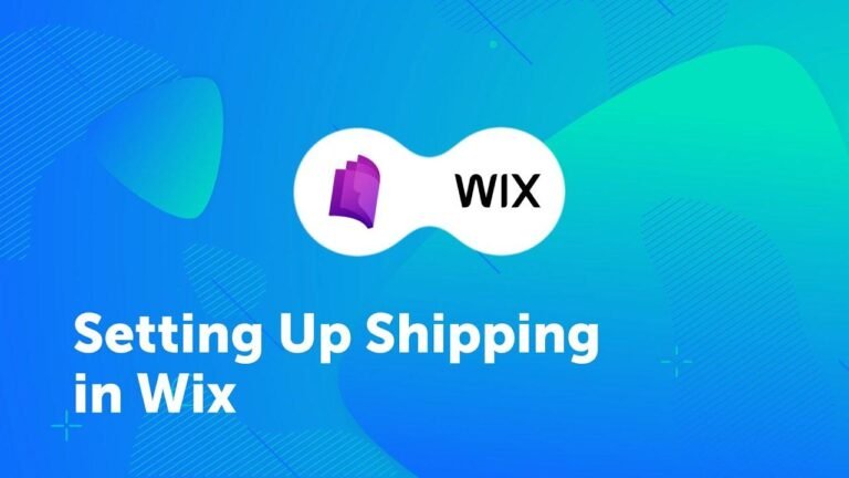 Configuring Shipping Options on Wix Platform