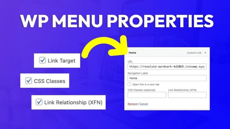 “Adding Link Target, CSS Classes, and Link Relationships to WordPress Menu” – Learn How!