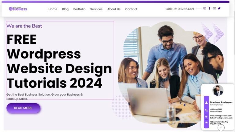 Sure, here is the rewritten text:

“2024 Guide: Easy Steps to Build a Free WordPress Website | Beginner-Friendly Website Design Tutorial