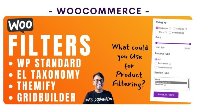 Enhance product filtering on WordPress using WooCommerce, Elementor taxonomy, Themify, or Gridbuilder plugin.