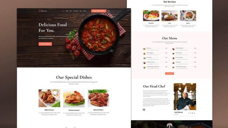 Learn how you can build a restaurant website using WordPress for free.