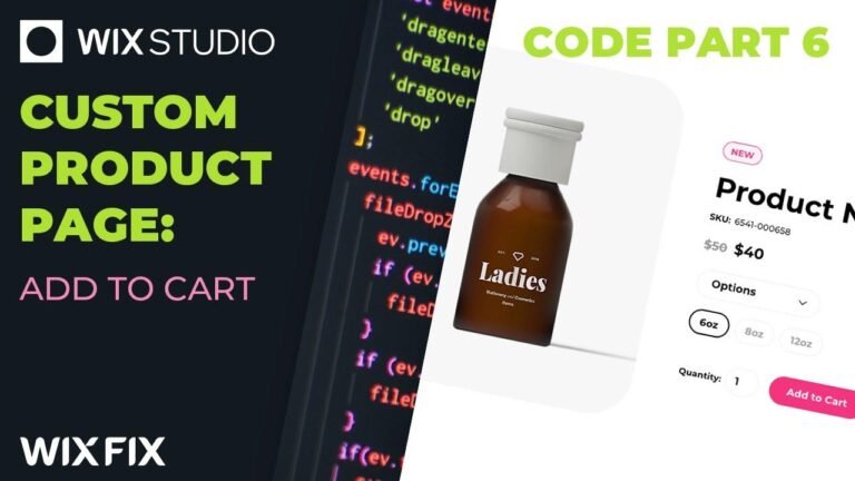 Customize Product Page (Part 7: Adding Items to Cart) | Wix Solution