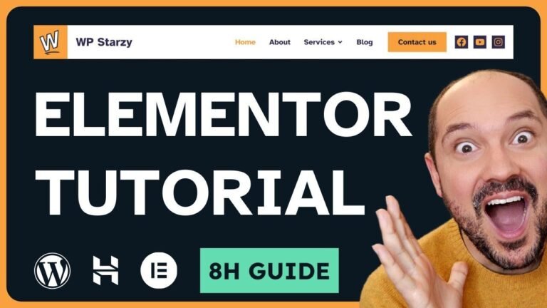 Mastering Elementor 2024: Crafting Your WordPress Site & Blog in 8 Hours!