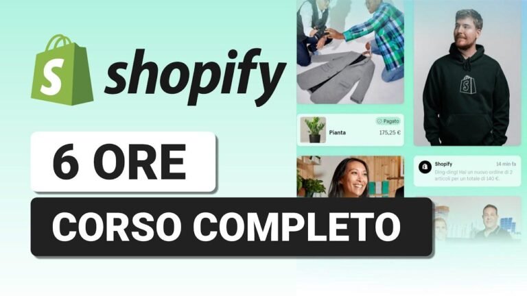 Learn to Use Shopify – Complete Free Italian Shopify Course