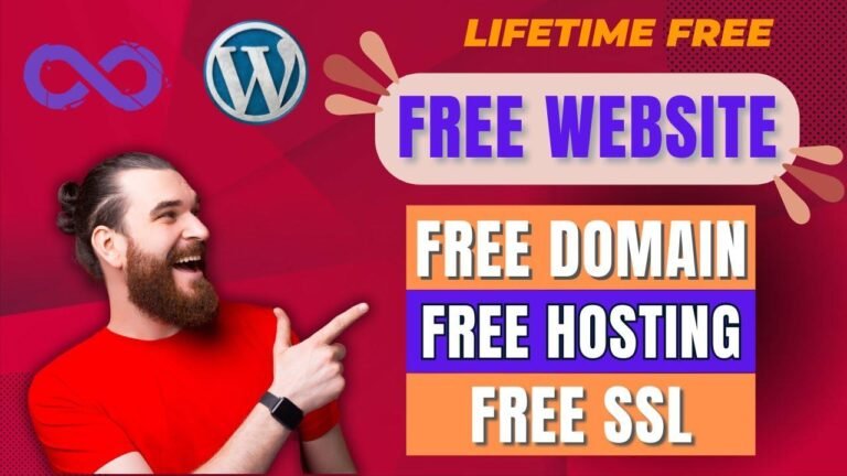 “Free Website Creation: Including Free Domain and Hosting (2024)