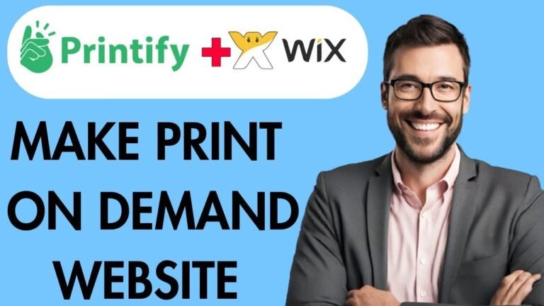 Create a Print-On-Demand Wix Website with Printify