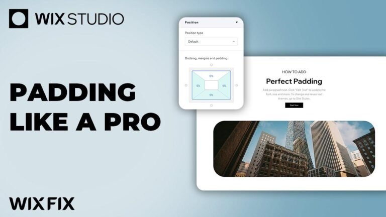 Wix Studio: Pro Tips for Padding | Wix Enhancement