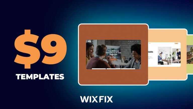 Wix Fix: Final Sale on Powerful $9 Website Templates