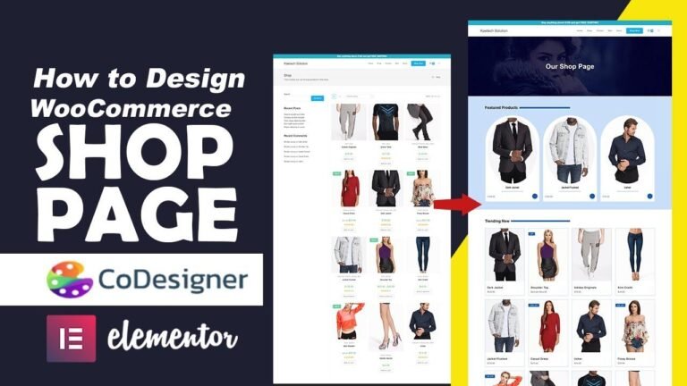 Designing a Free Woocommerce Shop Page with CoDesigner & Elementor