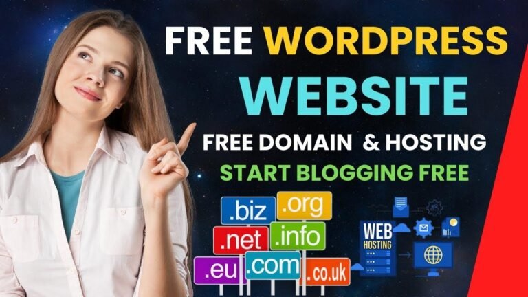 Unveil the Secret: Free WordPress Website with 2024 .com Domain and Hosting